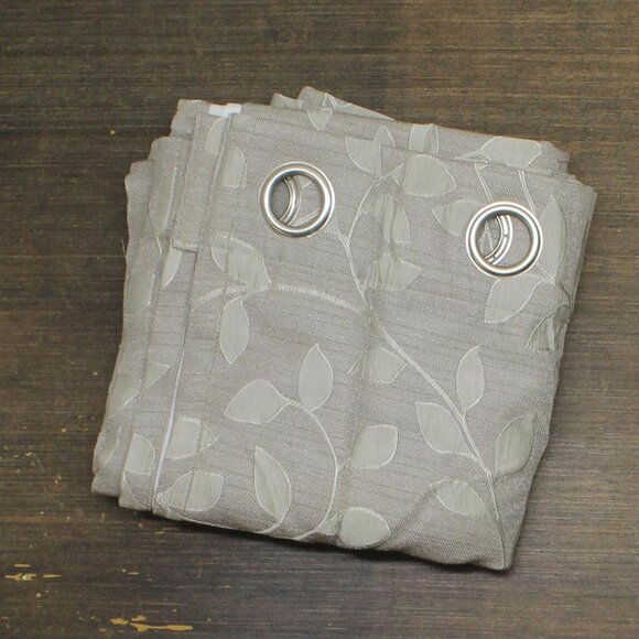 Linden Street Light-Filtering Top Single Curtain Panel Sullivan Khaki 50" x 95" - Picture 1 of 7